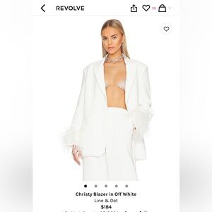 Line & Dot, Christy Blazer in Off White, M